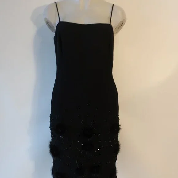 Badgley Mischka | Dresses | Women Badgley Mischka Black Spaghetti Strap Beaded Sleeveless Cocktail Dress 2 | Poshmark Badgley Mischka | Dresses | Women Badgley Mischka Black Spaghetti Strap Beaded Sleeveless Cocktail Dress 2 | Poshmark